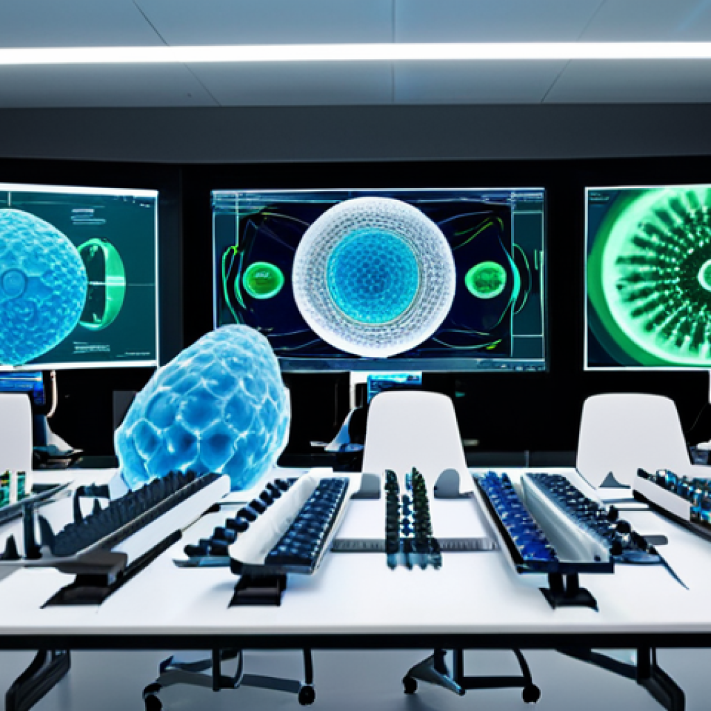 단백질 기반 치료제 - AI-Powered Protein Discovery in a Futuristic Lab**
    "A hyper-realistic, high-definition image of ...