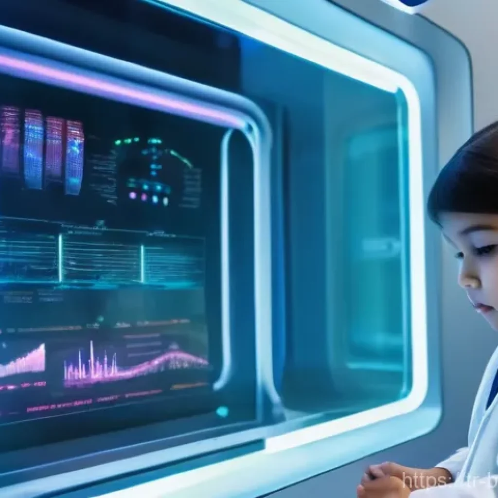 바이오 의약품 개발 동향 - **Prompt:** "A serene and brightly lit scene inside a futuristic, high-tech Turkish clinic. A kind, ...