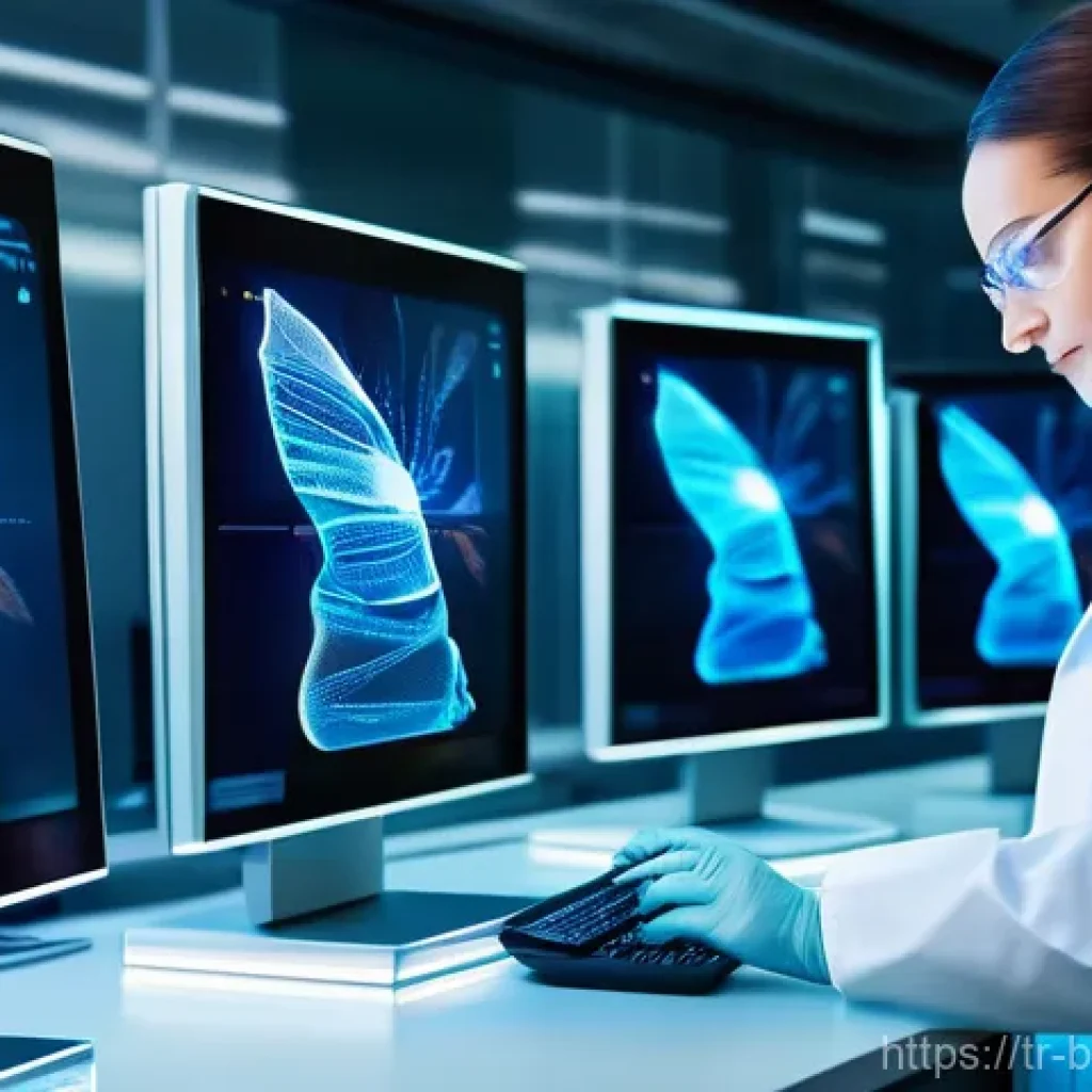 합성생물학 - **Prompt:** A vivid, high-resolution image of a futuristic medical laboratory, showcasing the advanc...