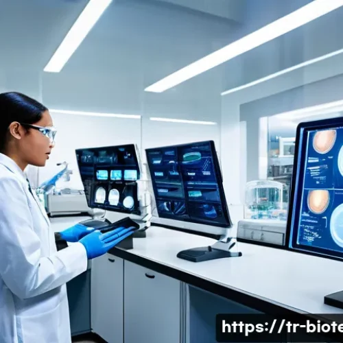 Home 24 바이오 공정 최적화 - **Prompt:** A dynamic, high-tech biotechnology laboratory featuring advanced automation and artifici...